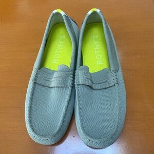 Rothy’s The Driver Ballet Flats in Sage Green